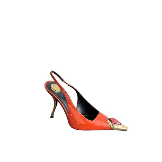 Loulou Slingback Pumps in Patent Leather