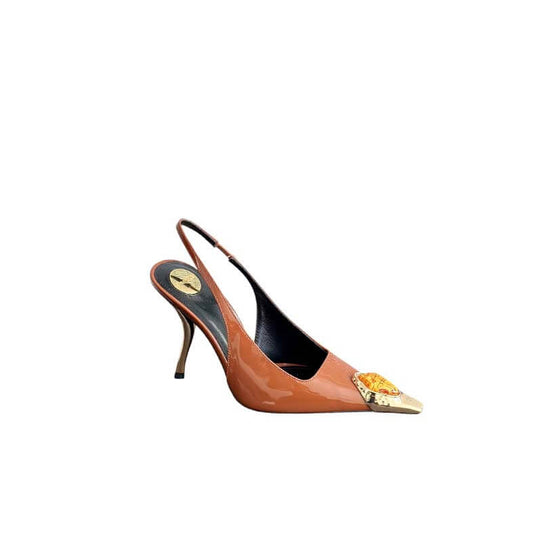 Loulou Slingback Pumps in Patent Leather