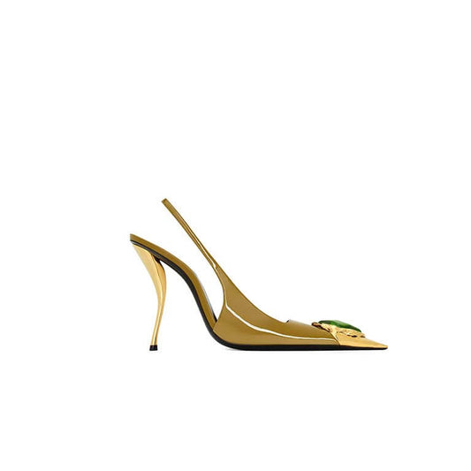 Loulou Slingback Pumps in Patent Leather