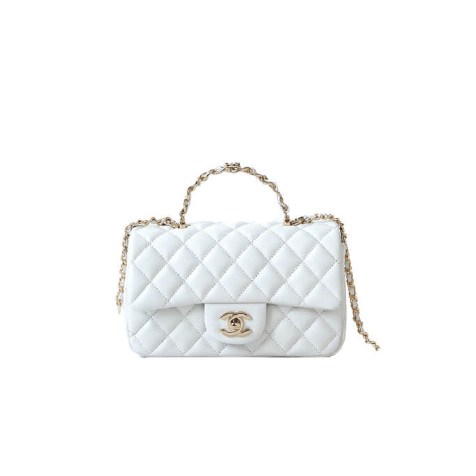 Mini-sac à rabat avec poignée supérieure 