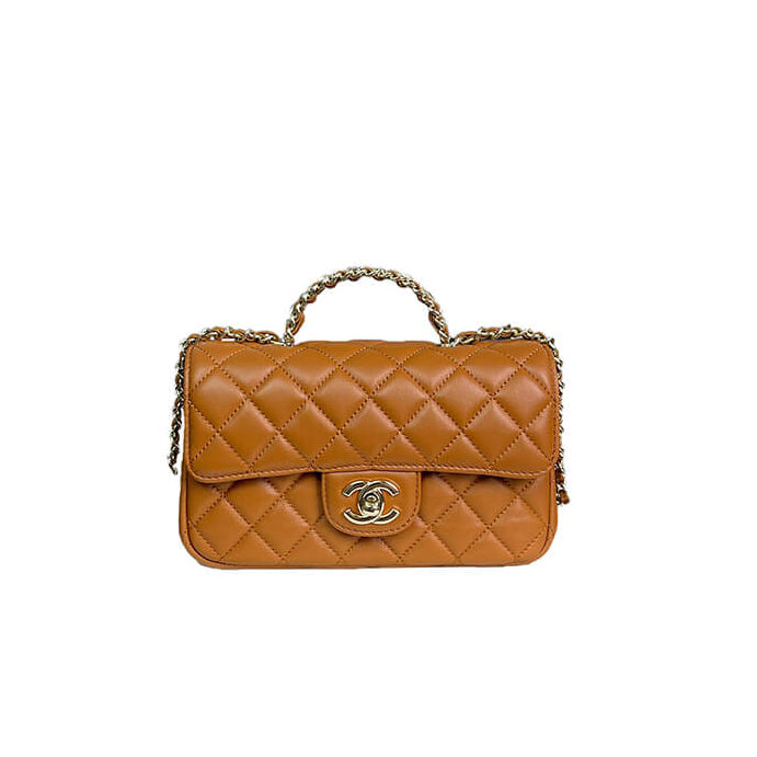 Mini-sac à rabat avec poignée supérieure 