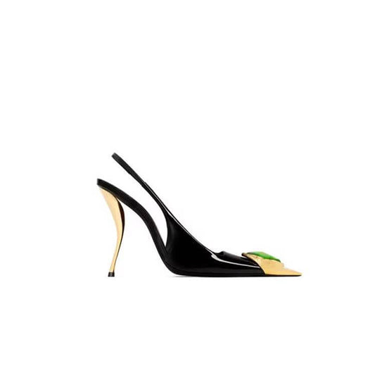 Loulou Slingback Pumps in Patent Leather