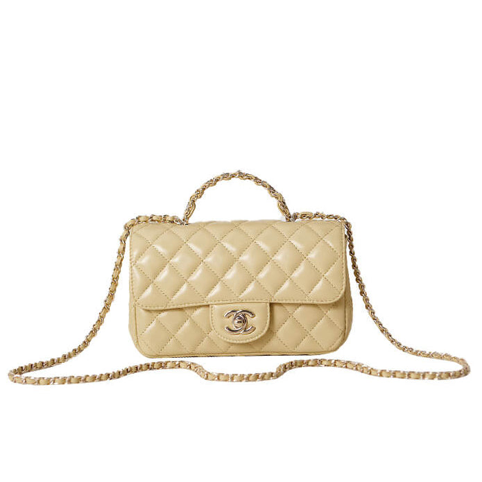 Mini-sac à rabat avec poignée supérieure 