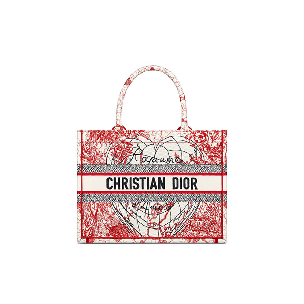 Red Floral Shopper
