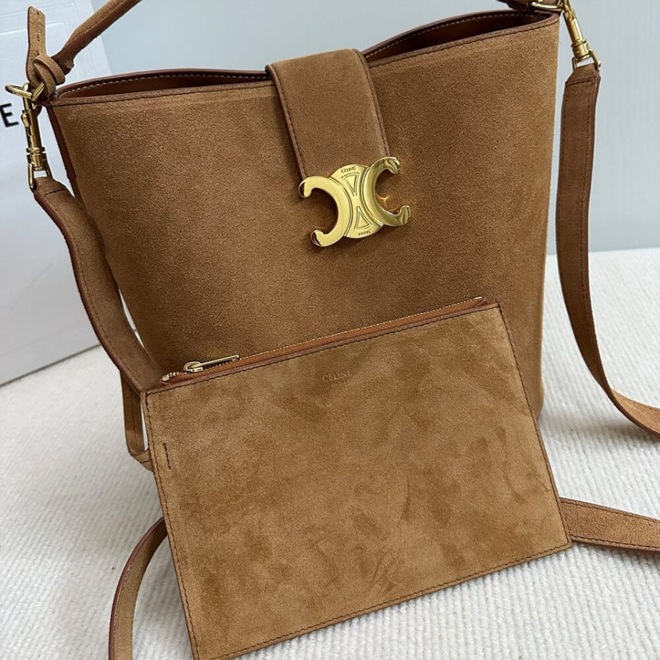 MEDIUM LOUISE BAG in SUEDE CALFSKIN