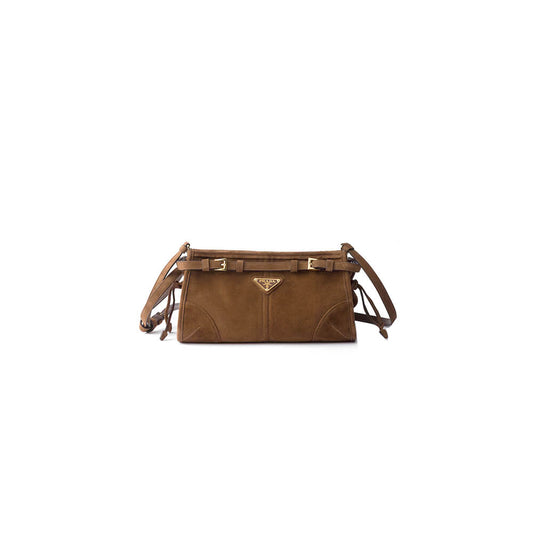 Small Bonnie Suede Shoulder Bag