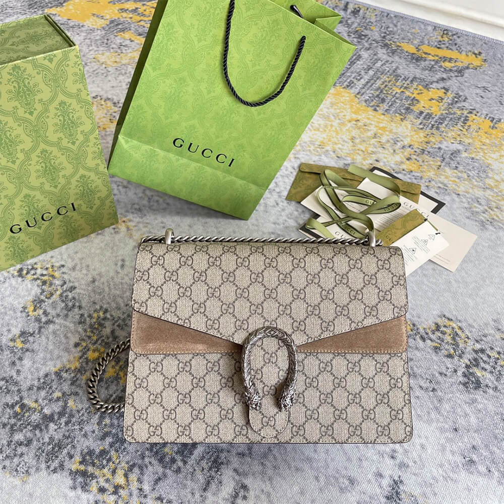 GG Supreme Medium Dionysus Shoulder Bag