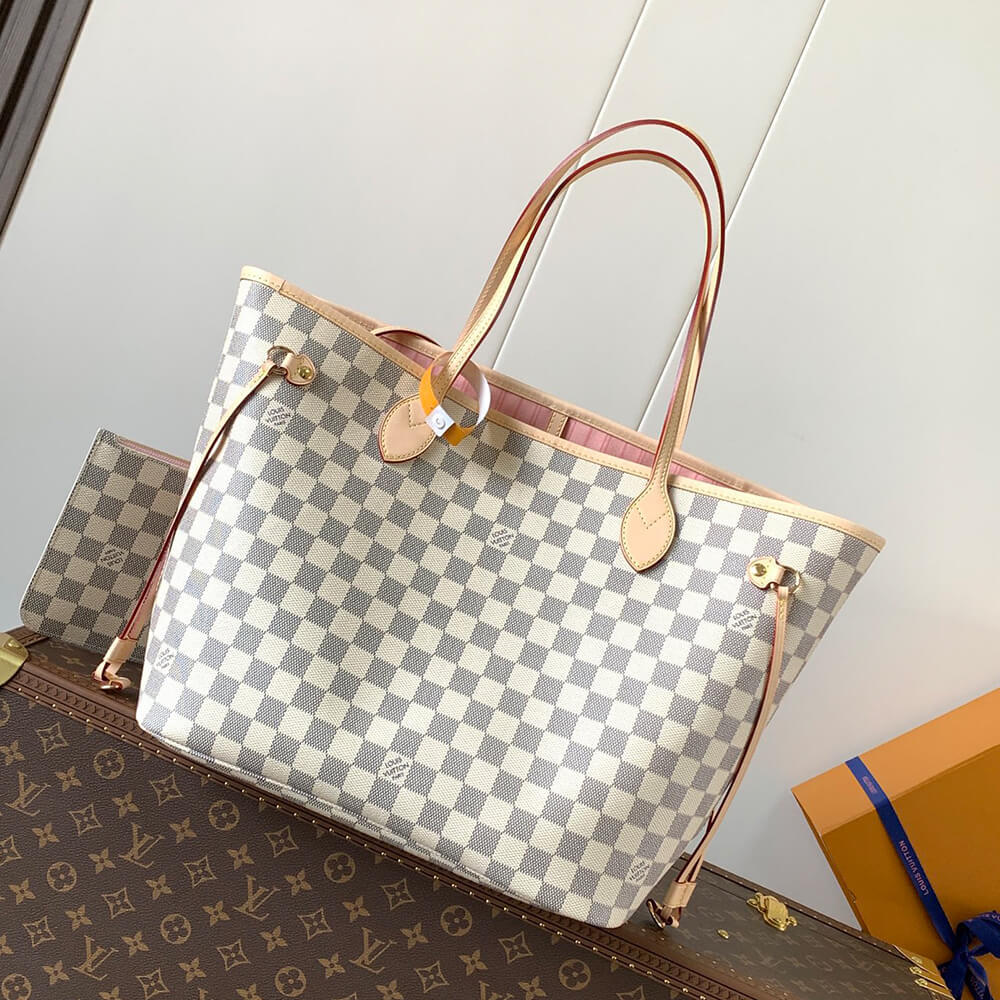 Classic Damier Azur Neverfull Tote Set