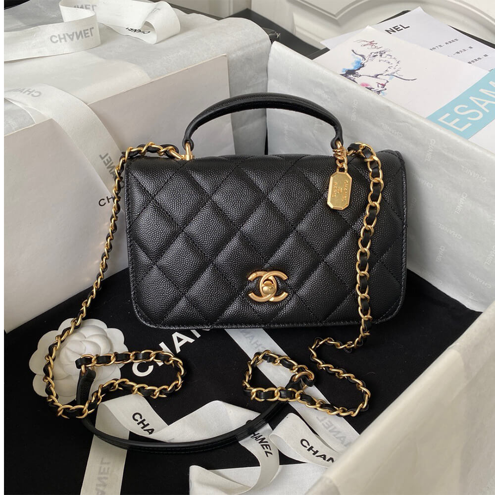 Mini-sac à rabat avec poignée supérieure 