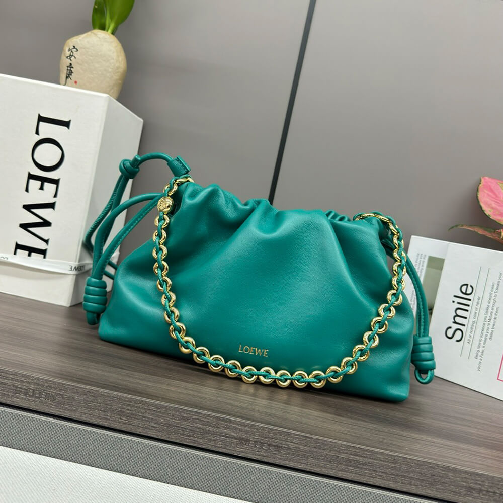 Medium Flamenco Purse in Mellow Nappa Lambskin