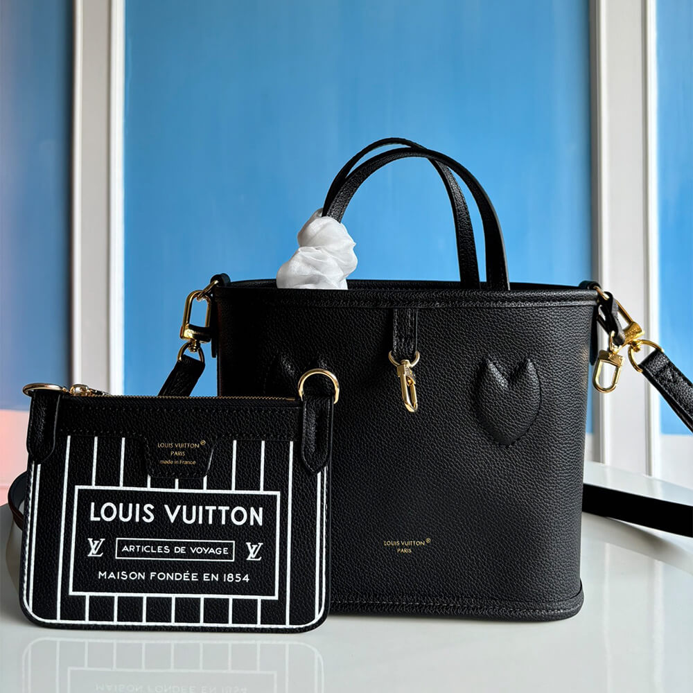 Elegant Black Signature Mini Tote Set