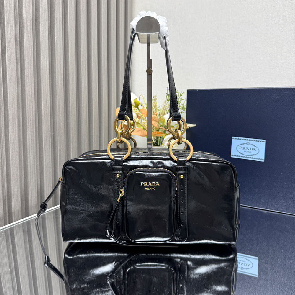 Dangle Medium Leather Top-Handle Bag