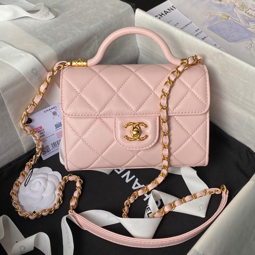 Mini-sac à rabat avec poignée supérieure 