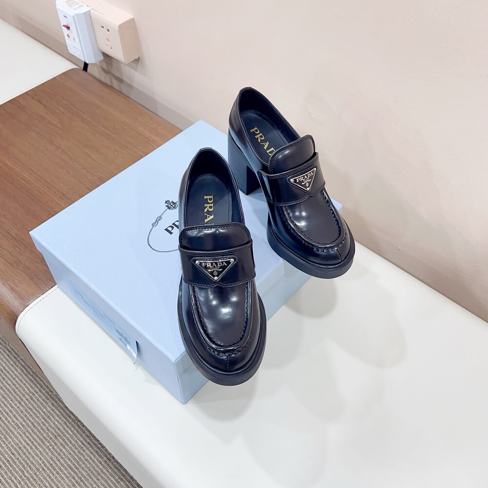 Brushed Leather Loafers