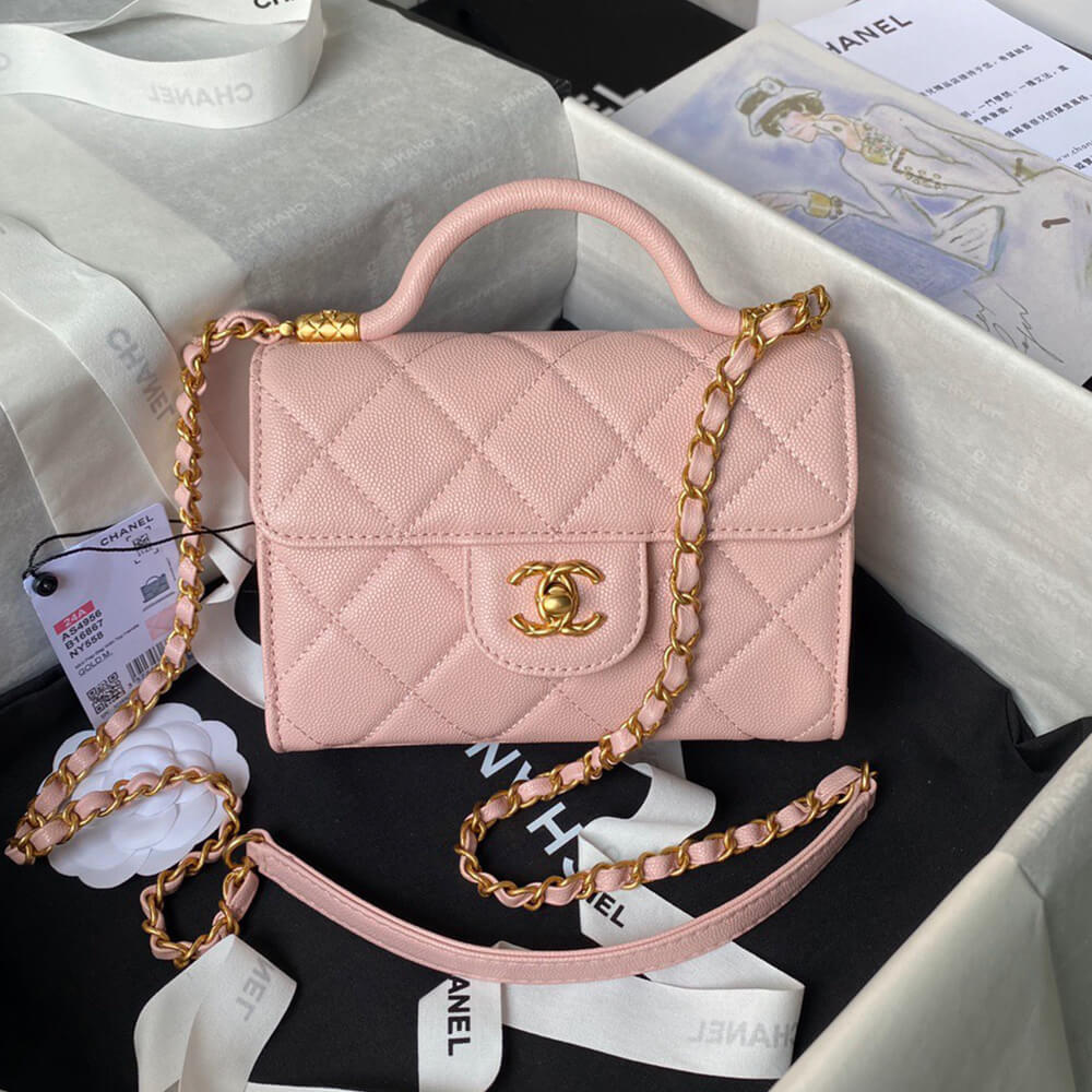 Mini-sac à rabat avec poignée supérieure 