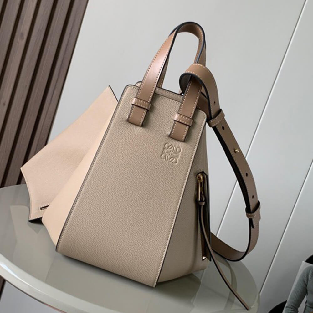 Small Hammock Bag in Soft Grained Calfskin