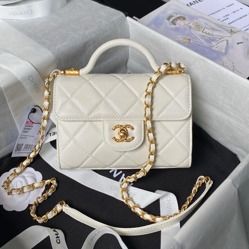 Mini-sac à rabat avec poignée supérieure 