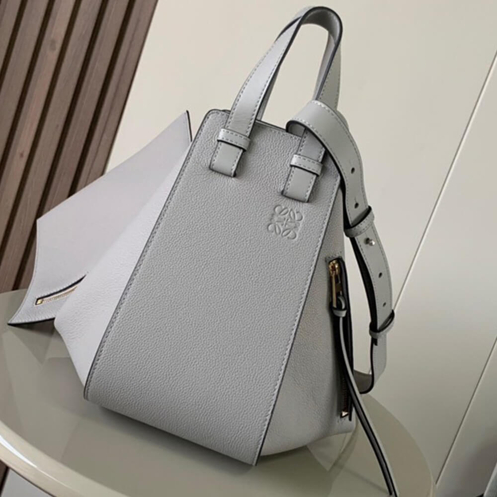 Small Hammock Bag in Soft Grained Calfskin