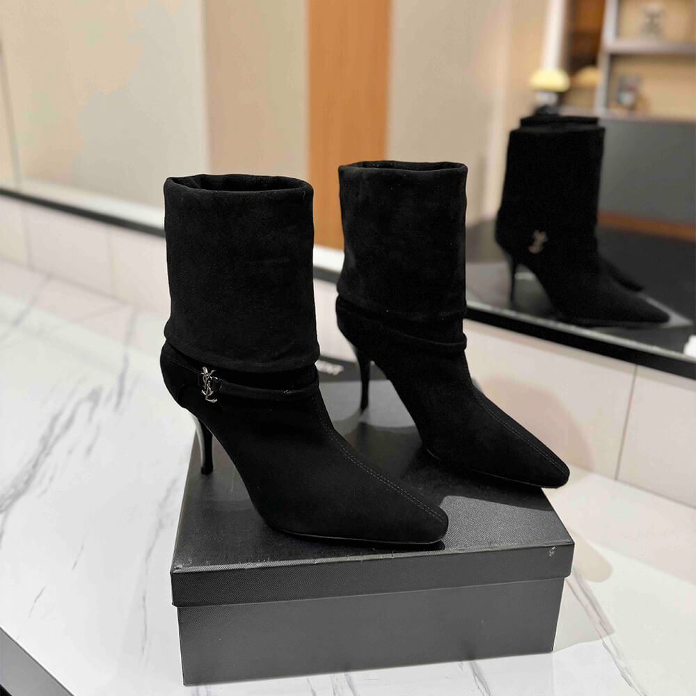 Niki Booties in Suede