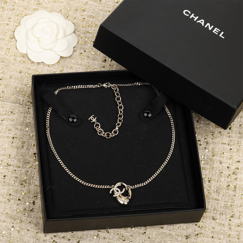 Double CC Logo Necklace