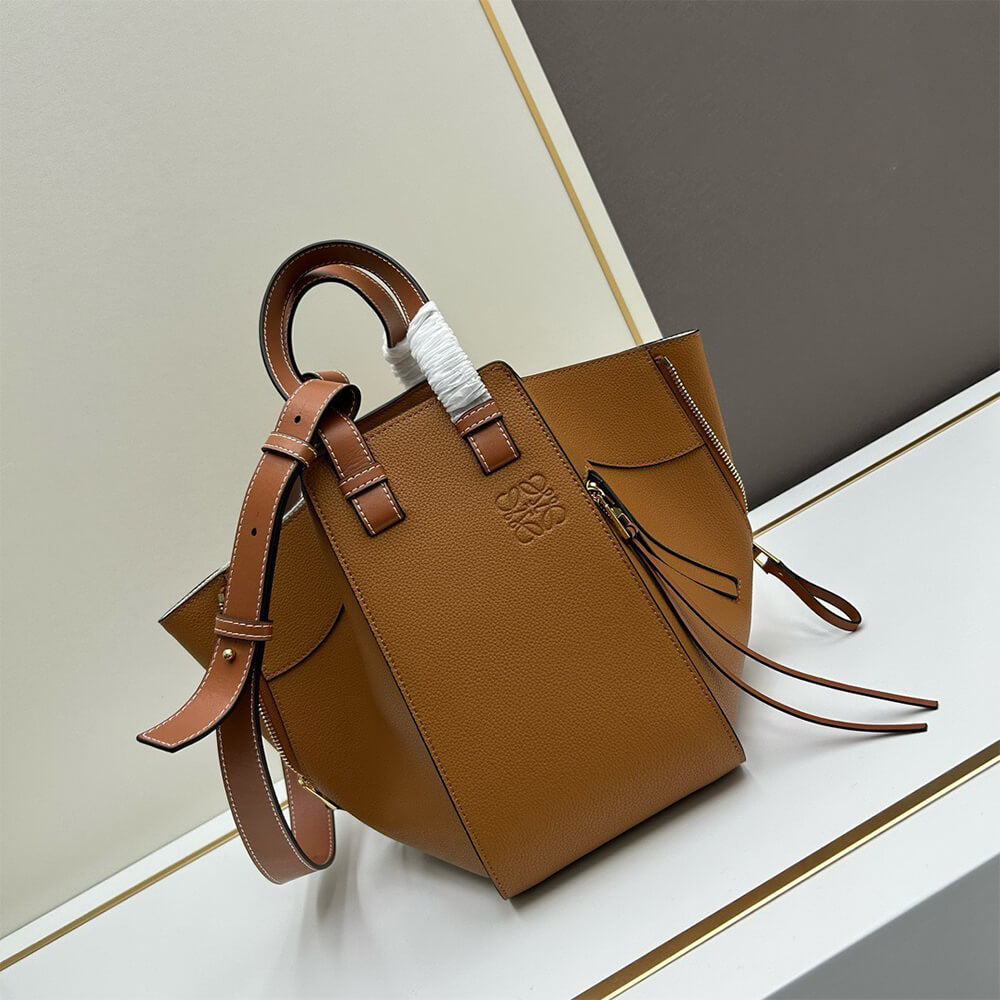 Small Hammock Bag in Soft Grained Calfskin