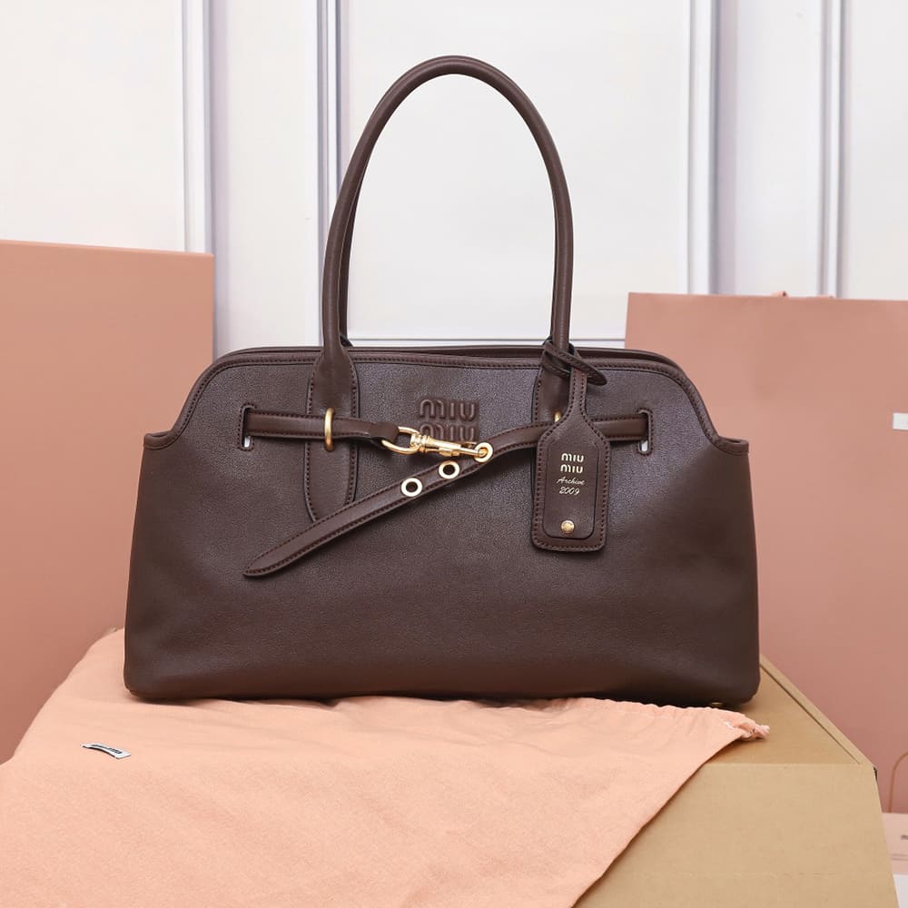 Large Aventure Nappa Leather Bag