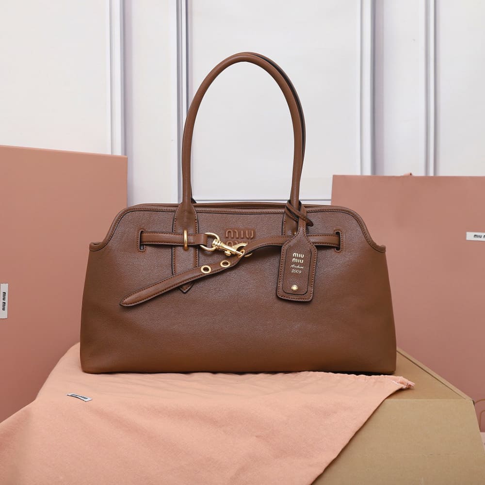 Large Aventure Nappa Leather Bag