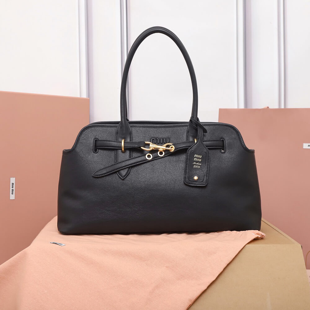 Large Aventure Nappa Leather Bag