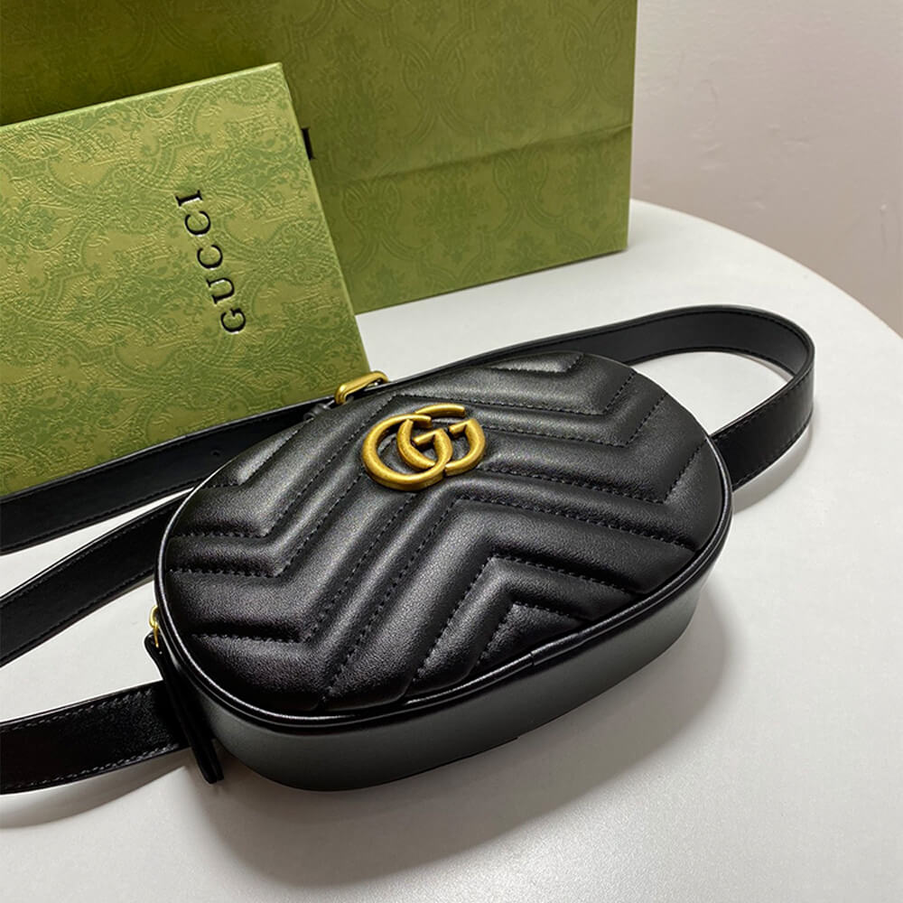 Sac banane en cuir matelassé GG Marmont 