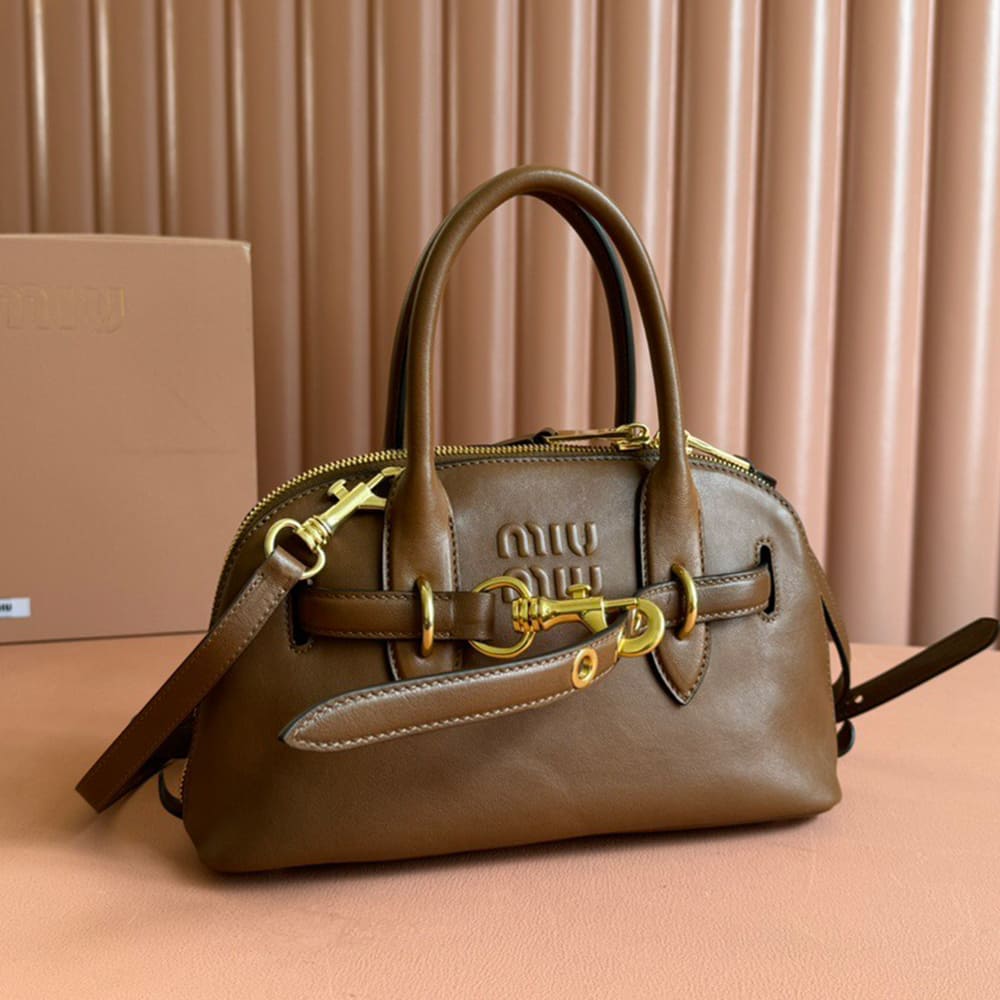 Small Aventure Nappa Leather Top-Handle Bag