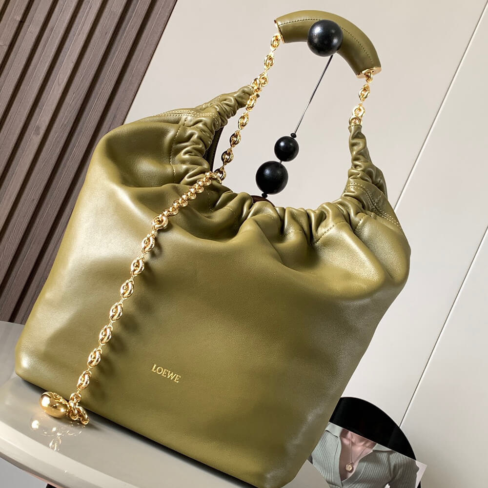 Medium Squeeze Bag in Nappa Lambskin