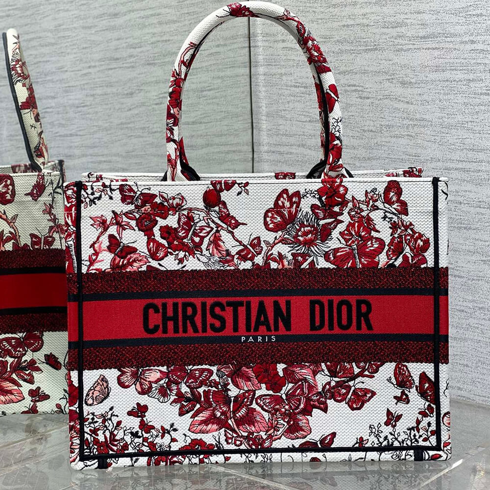 Crimson Floral Bag