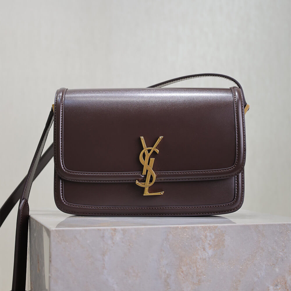 Solferino Medium Satchel in Box Saint Laurent
