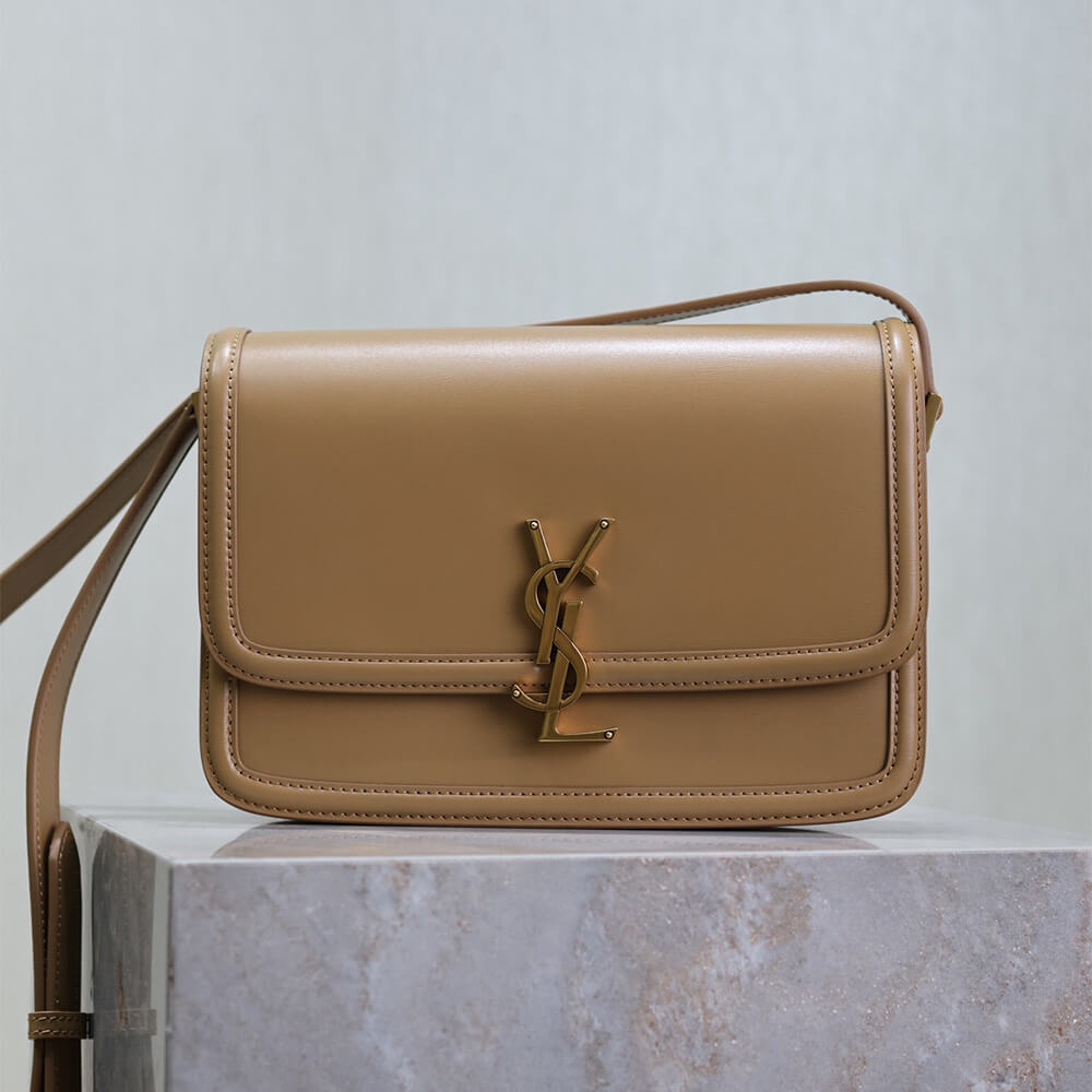 Solferino Medium Satchel in Box Saint Laurent