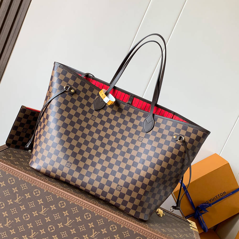 Classic Damier Ebene Neverfull Tote Set