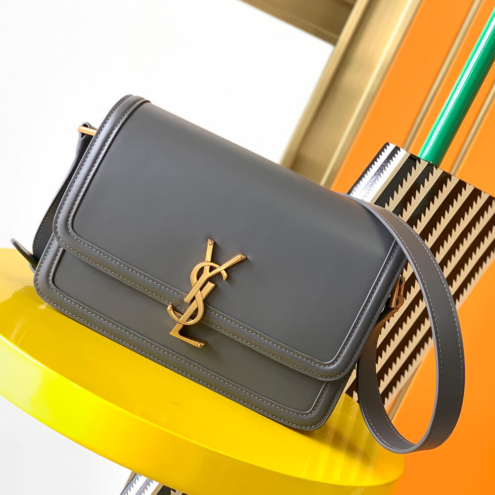 Solferino Medium Satchel in Box Saint Laurent
