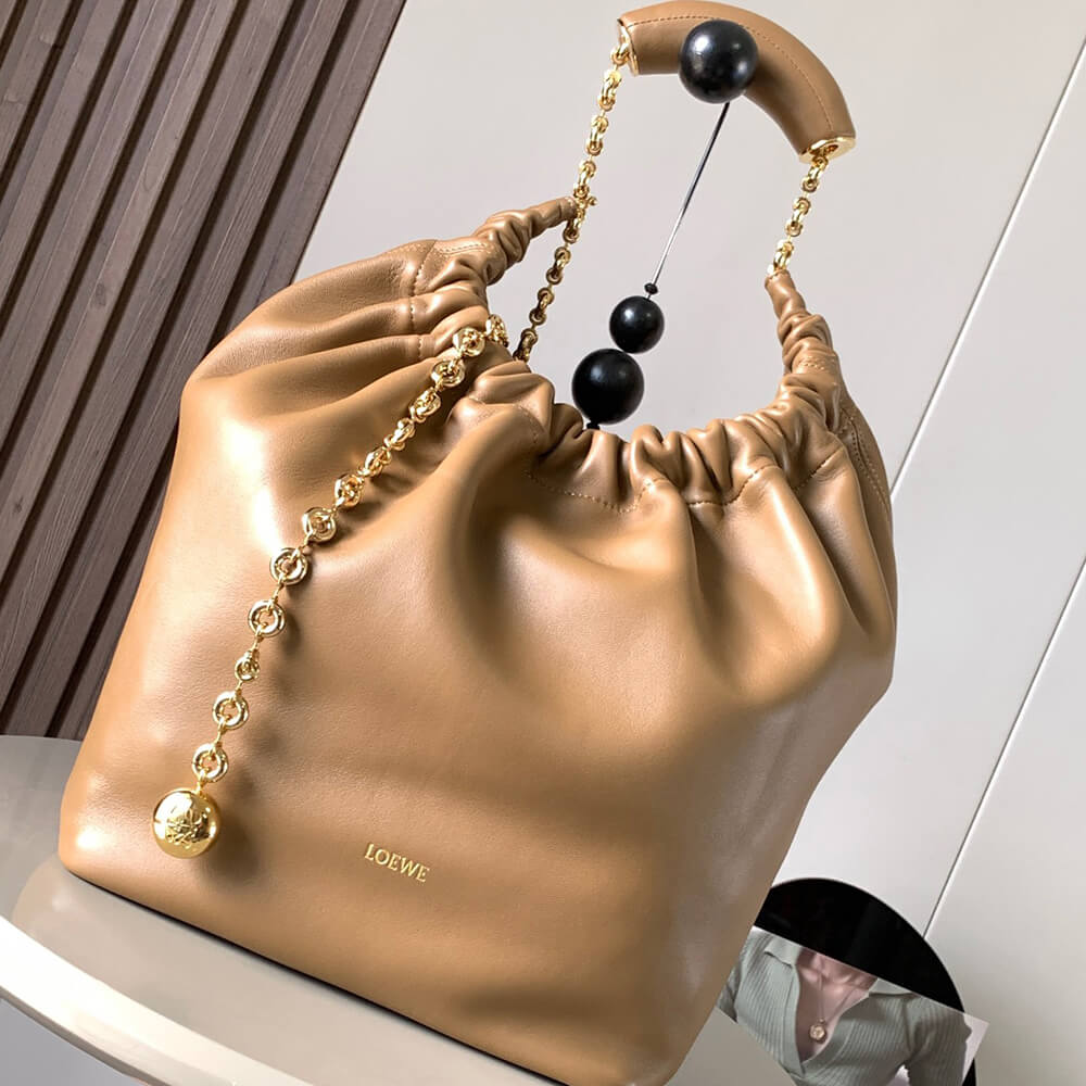 Medium Squeeze Bag in Nappa Lambskin