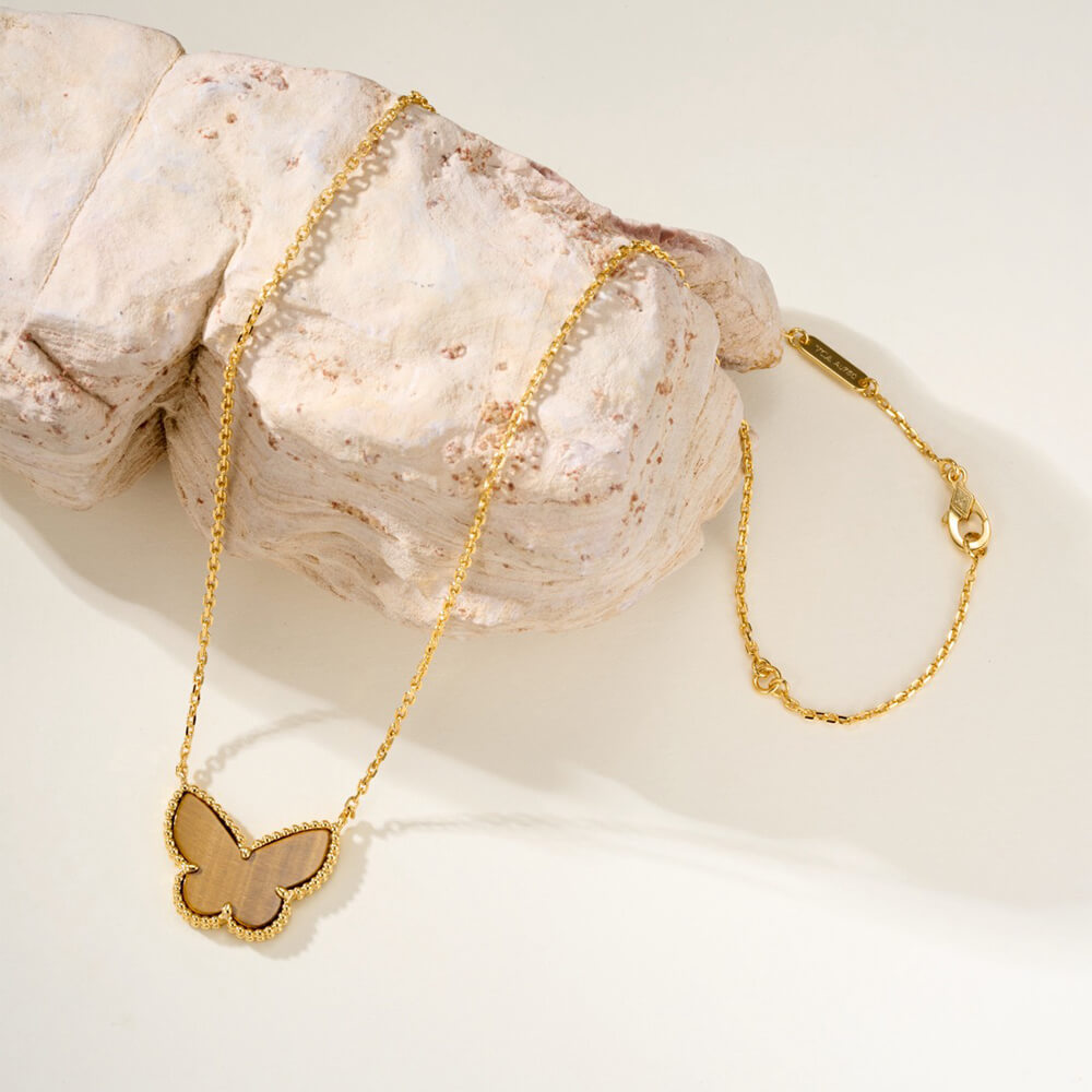 Arpels Lucky Alhambra Butterfly Pendant