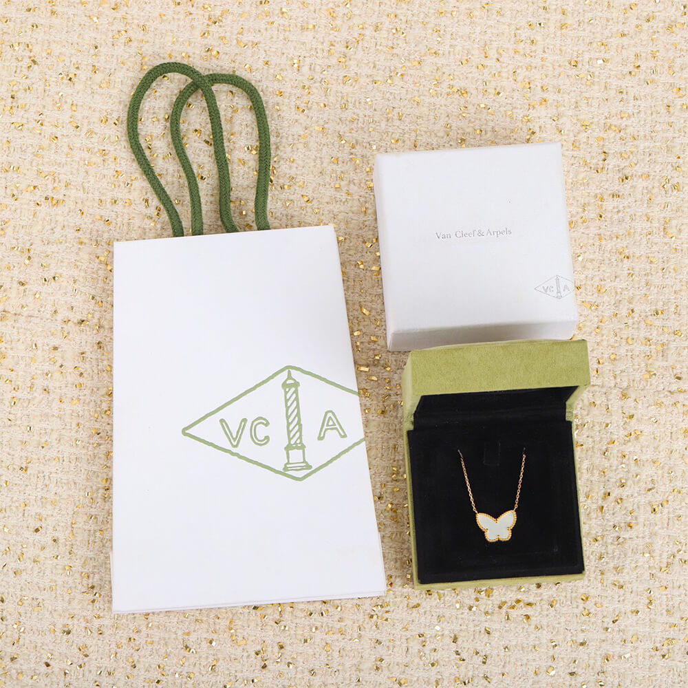 Arpels Lucky Alhambra Butterfly Pendant