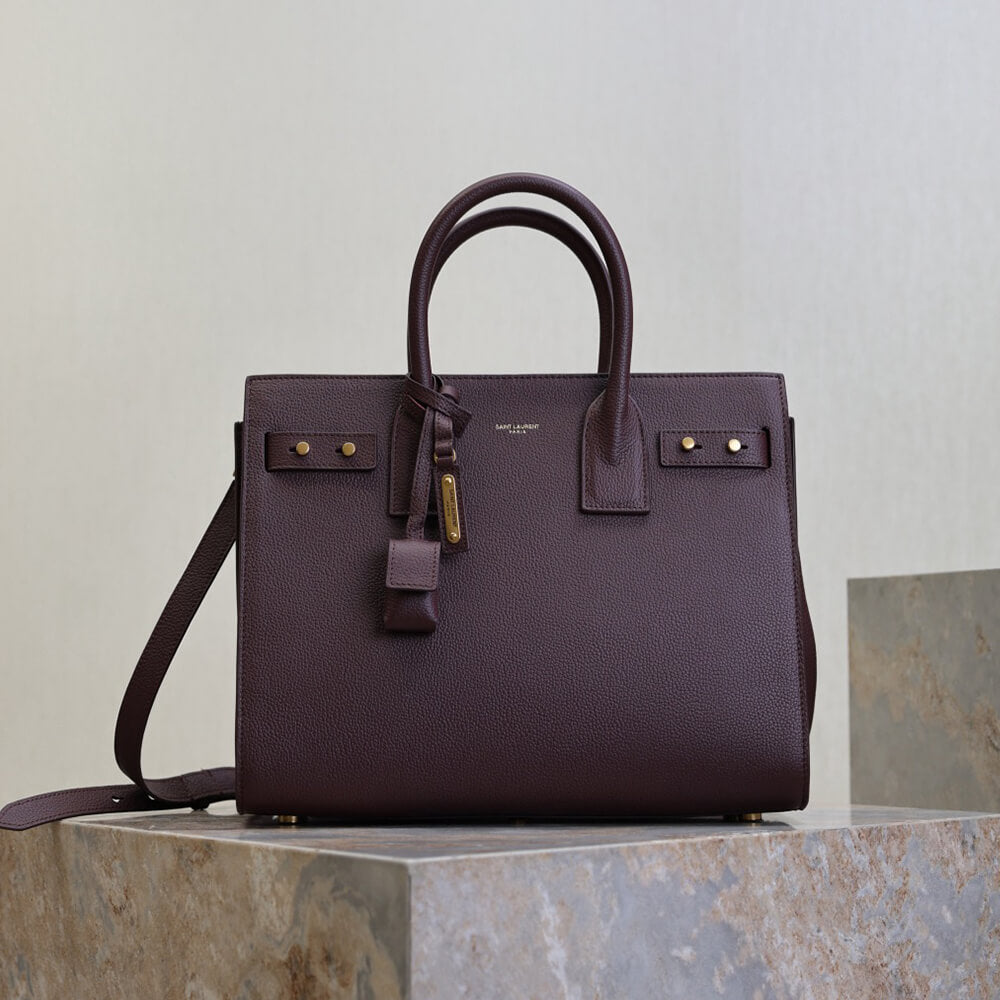 Sac De Jour in Supple Grained Leather – Small