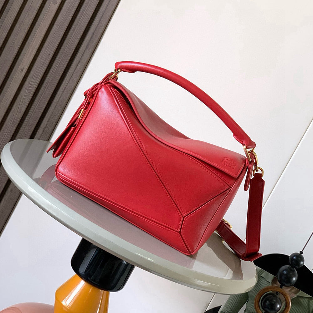 Small Featherlight Puzzle Bag in Nappa Lambskin