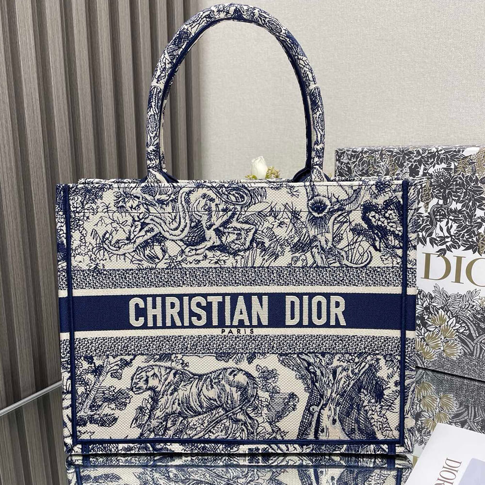 Blue Toile Bag