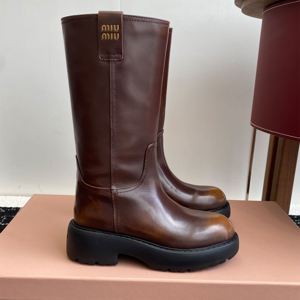 Bottes en cuir 