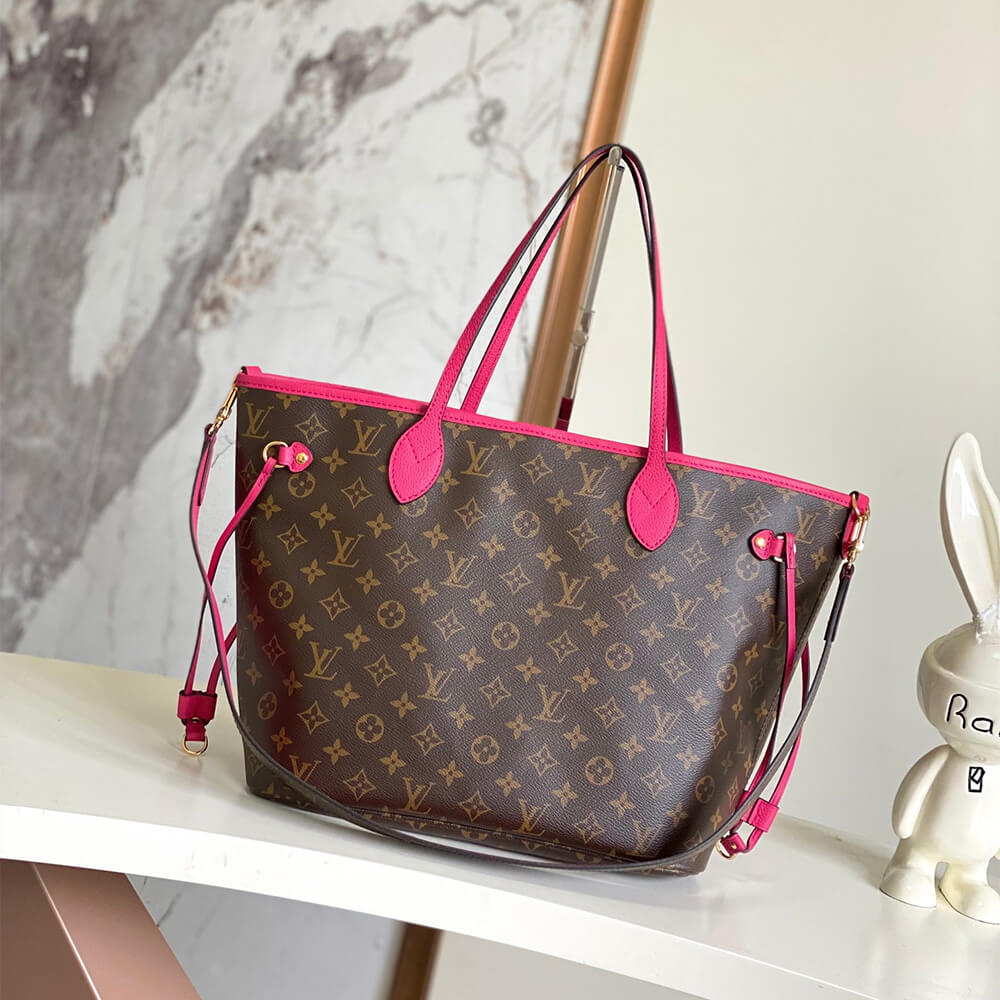 Bold Fuchsia Monogram Tote Set