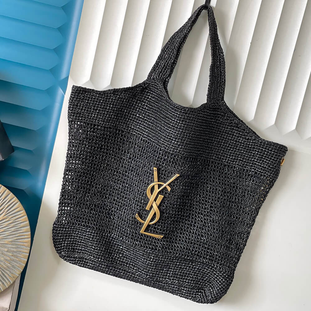 Saint Laurent Icare in Raffia