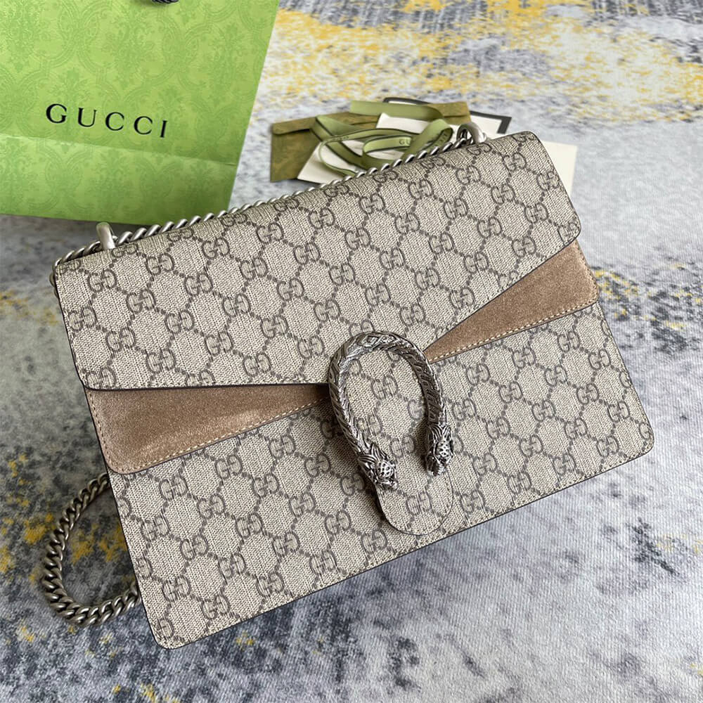 GG Supreme Medium Dionysus Shoulder Bag