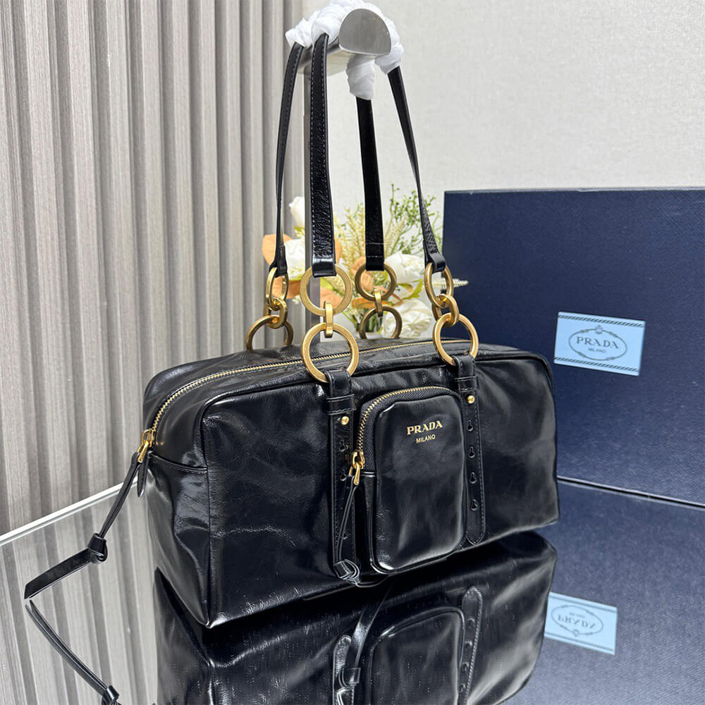 Dangle Medium Leather Top-Handle Bag