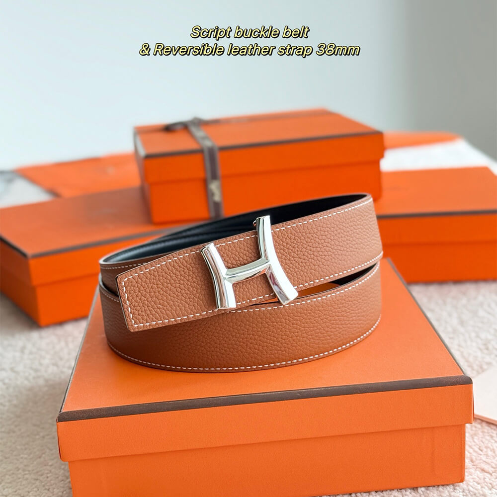 F*bbia Da C*ntura Scr*pt & P*lle R*versibile per C*ntura 38 mm