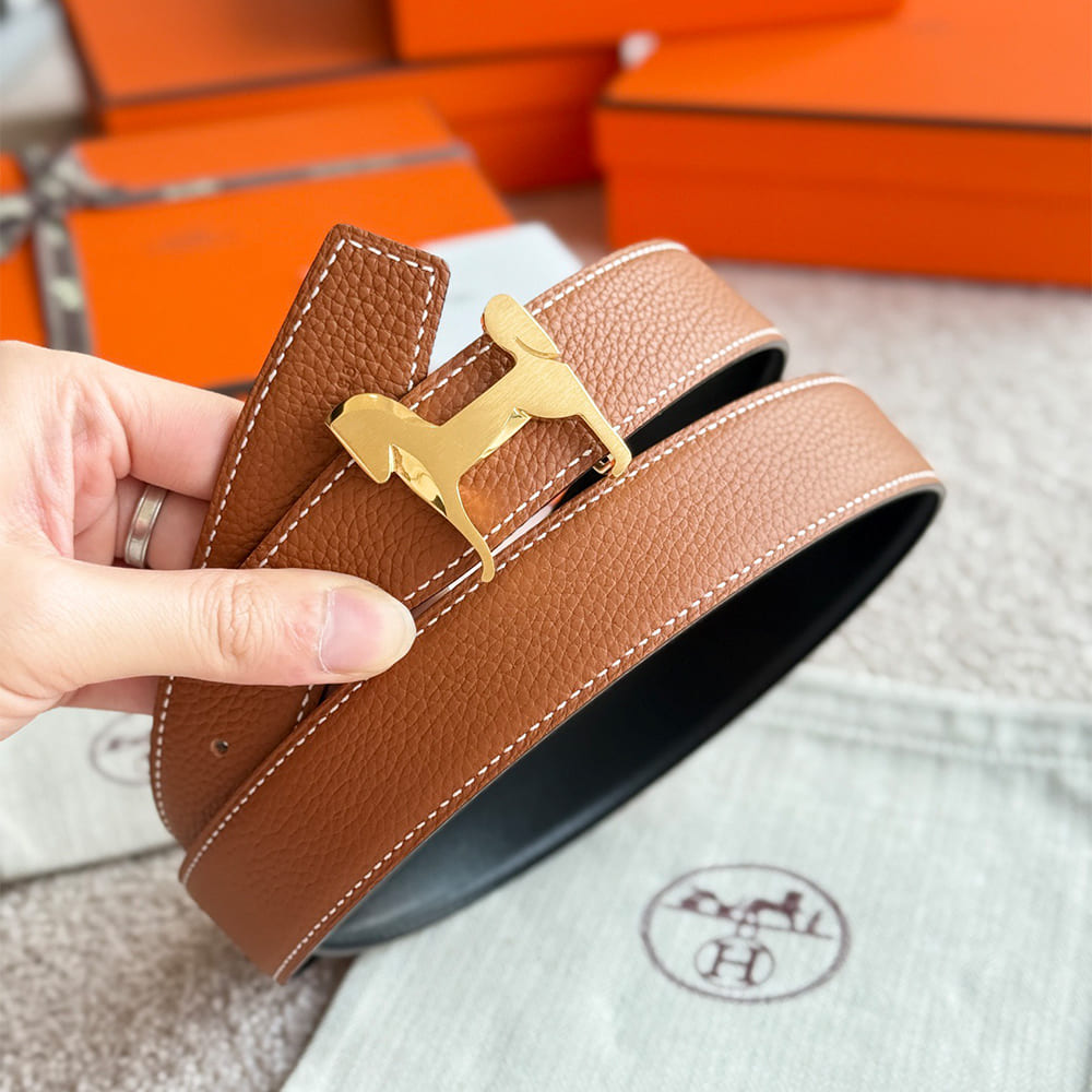 B*ucle De Ce*nture Pan*che & Cu*r De Ce*nture Re*ersible 32 mm