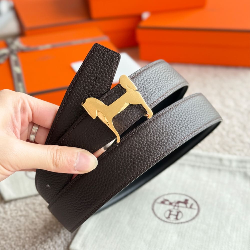 B*ucle De Ce*nture Pan*che & Cu*r De Ce*nture Re*ersible 32 mm